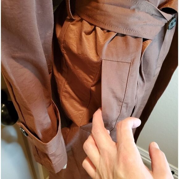 A New Day  Long Sleeve Banded Cuff Trench Coat - Picture 6 of 13